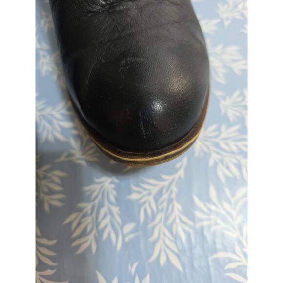 Lucky Brand Basel Black Soft Leather Bootie Womens Size 7.5 Block Heel - Picture 12 of 13